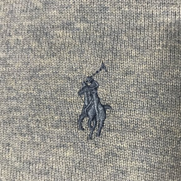 POLO Ralph Lauren Mens XXLT Pima Cotton V Neck Pullover Sweater Lt Blue - Picture 4 of 9